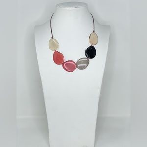 Handmade tagua nut set necklace and earrings
